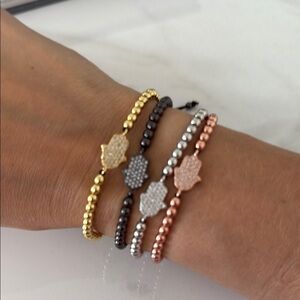 Elegant Multi-Color Beaded Bracelets Set
